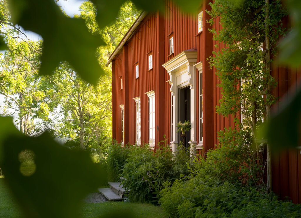 Von Echstedtska gårdens faluröda exteriör