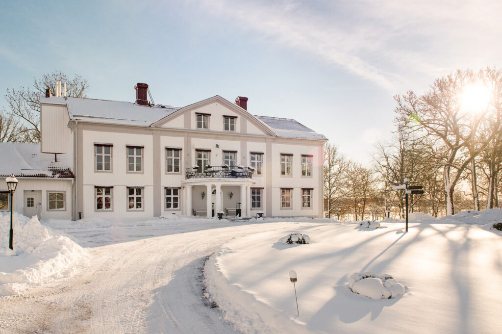 Dölme herrgård i vintermiljö