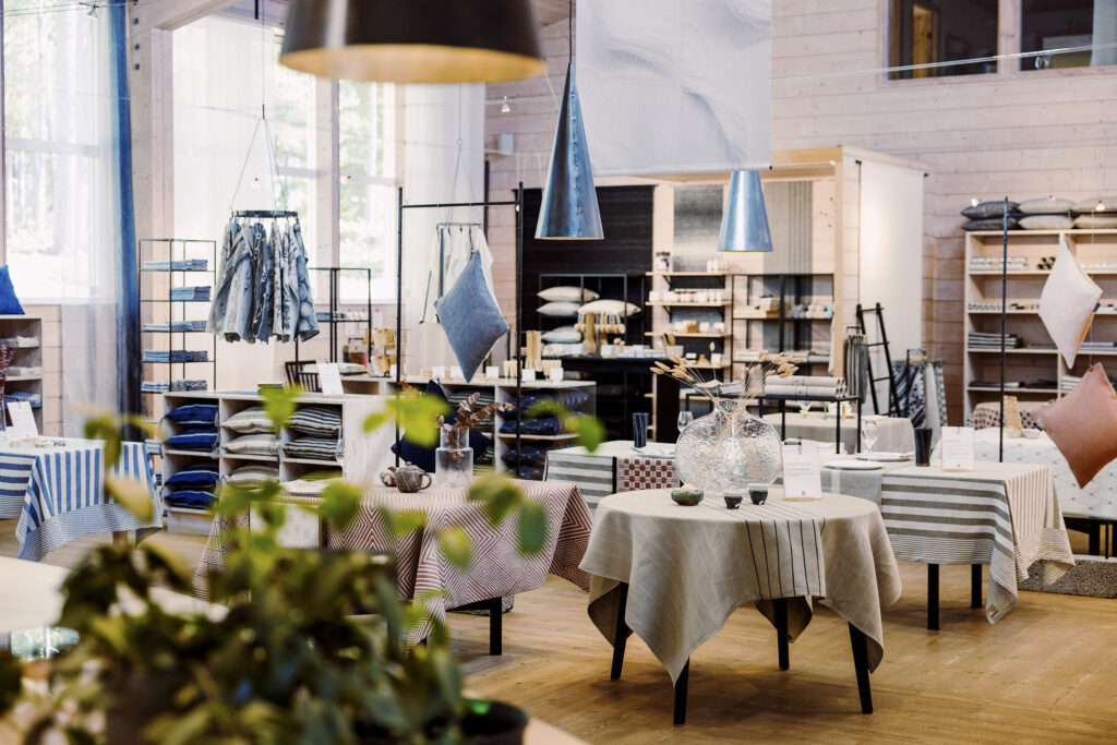 Klässbols Linneväveris butik