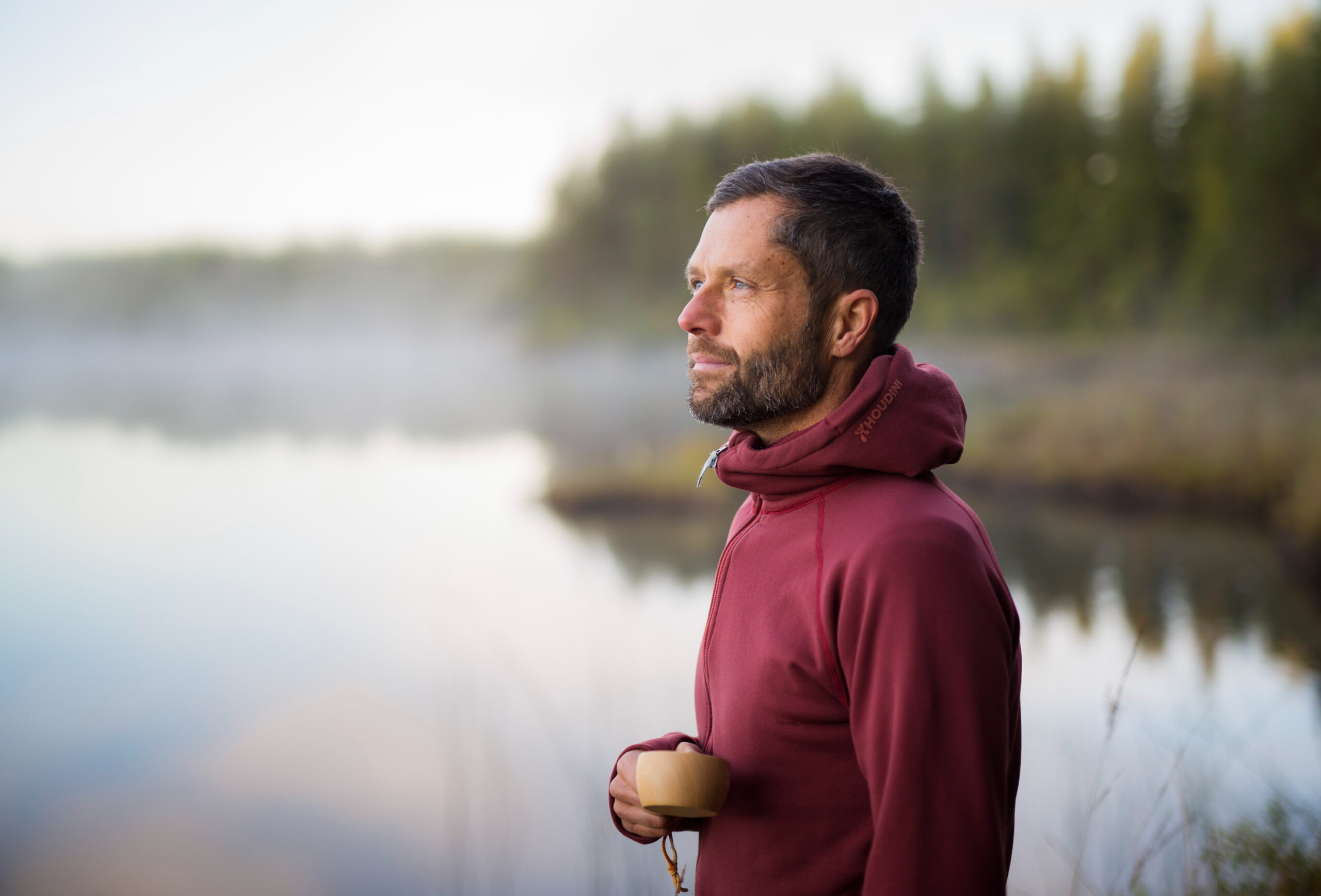 Kaffestund i morgondimma