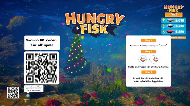 Skärmdump spelet Hungry Fisk