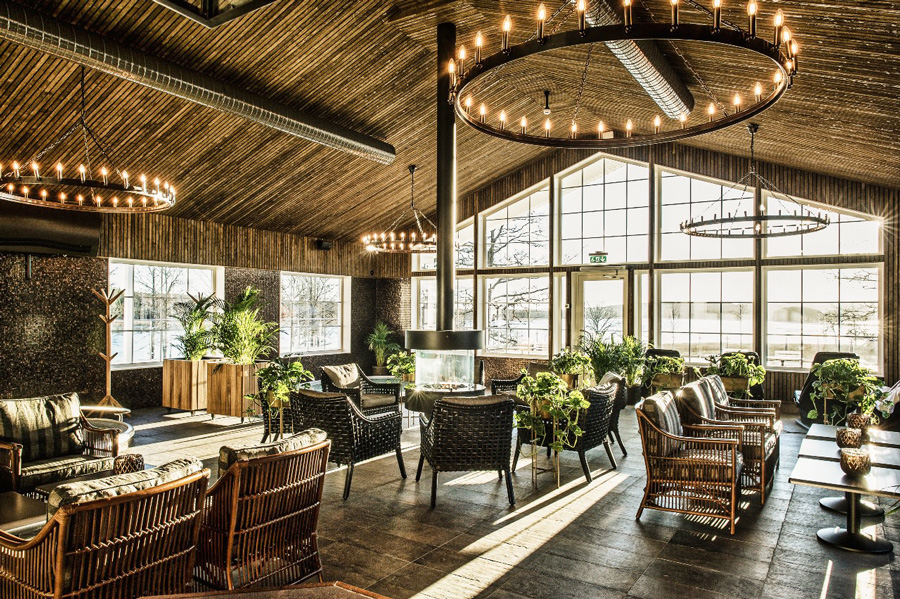 Interior of Dömle Manor