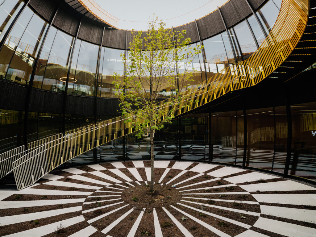 Inner courtyard with trees