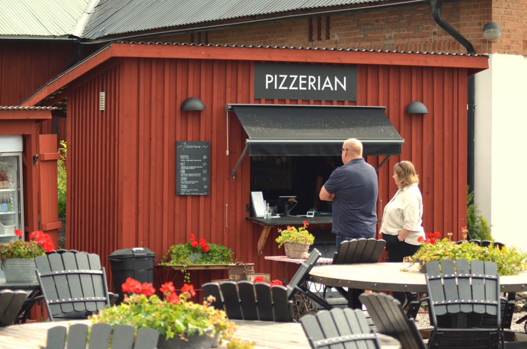 The pizzeria at Rotnäs Gård